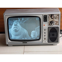 CHUANGPAN 床畔 黑白电视机 老式电视老式黑白电视机怀旧复古影视道具摆件古董老物件陈列展览真机 14寸正常播放