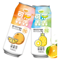 可乐犇犇 汽水 橘子味500ml*5罐