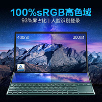 ASUS 华硕 灵耀X双屏 超轻薄酷睿i7 高色域轻薄本 双屏双触控商务笔记本电脑 爵士蓝 i5