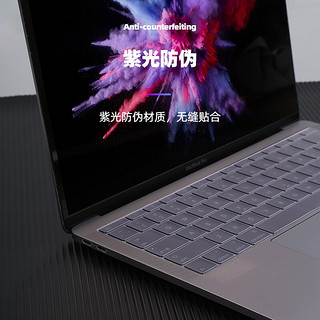 毕亚兹 苹果MacBook Air 13 英寸笔记本电脑键盘膜 TPU隐形保护膜防水防尘 A1932 b83-透明