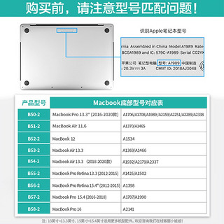 毕亚兹苹果MacBook Retina 12英寸笔记本电脑屏幕膜 屏幕高清保护膜易贴防刮(A1534) B52-2
