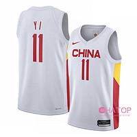 NIKE 耐克 易建联中国男篮国家队主场白色球衣背心CZ4255-101 CZ4255-101 M
