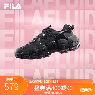 FILA 斐乐 猫爪3代 女子休闲运动鞋 F12W144123F-BK 黑色 36.5