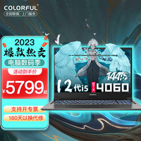 七彩虹(Colorful)将星X15X17/隐星P15P16高性能轻薄游戏设计办公学生电竞独显高端笔记本电脑i5-12450H 3060升RTX4060 32G内存/PCle 1TB固态 旗舰定制