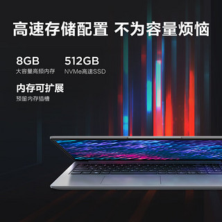 联想Ideapad15笔记本电脑 2023补贴款旗舰八核R7高性能15.6英寸轻薄办公游戏设计大学生手提 精装升级：R7-5700U 16G 512G固态 游戏级显卡丨小数字键盘丨星空银