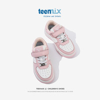 TEENMIX 天美意 童鞋儿童运动鞋2023春秋季低帮白色女童鞋子中大童潮款 粉色 30码