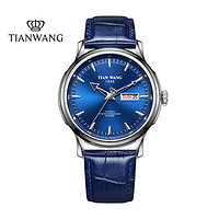 抖音超值购：TIAN WANG 天王 表轮时代自动机械手表防水男女真皮5943