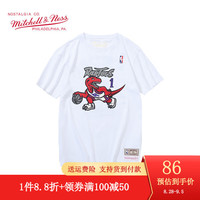 mitchell & ness 球员号码短袖 NBA麦迪艾弗森宽松圆领半袖 MN男女纯棉T恤上衣 麦迪-白色 L