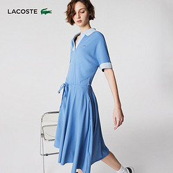 LACOSTE 拉科斯特 法国鳄鱼女装法式休闲收腰短袖POLO领连衣裙|EF1268