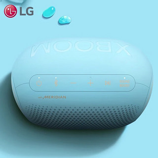 LG PL2便携式蓝牙音箱 低音炮 户外音箱 约10小时长续航 迷你小音响 防水防尘设计 手机音响 天青蓝PL2.DCHNLLB