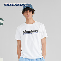 抖音超值购：SKECHERS 斯凯奇 男夏季速干针织圆领T恤舒适透气运动短袖L223M122