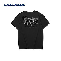 抖音超值购：SKECHERS 斯凯奇 2023年夏季新款男女速干T恤圆领宽松短袖L223U050