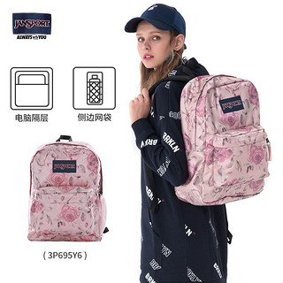 JANSPORT 杰斯伯 马卡龙糖果色多口袋校园电脑背包双肩包书包3P69