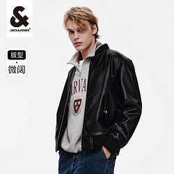 JACK&JONES 杰克琼斯 男士皮衣夹克 223321039