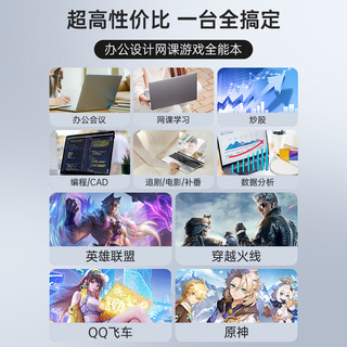 2023全新笔记本电脑英特尔轻薄便携学生设计绘图商务办公高端电竞游戏工作超级男生手提