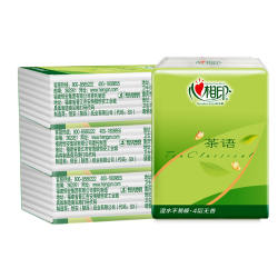 心相印 茶语丝享手帕纸 4层6片24包