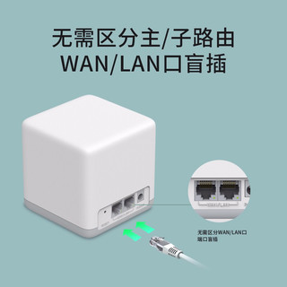 水星千兆子母路由器家用高速穿墙王无线全屋wifi覆盖Mesh组网分布式大户型字母双频5G超强电信号功率端口漏油