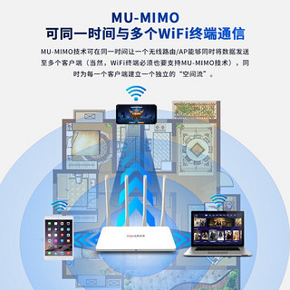 九联科技 双千兆路由器穿墙版 AC1200家用无线高速路由 智能5G双频wifi 游戏路由千兆端口光纤适用