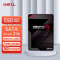 GeIL金邦 2TB SSD固态硬盘 SATA3.0接口 台式机笔记本通用 高速550MB/S R3系列