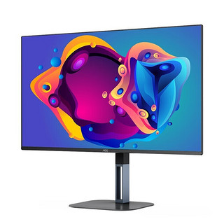 AOC 27英寸 V5系列2K 4K高分辨率 AH-IPS专业设计办公显示屏 升降旋转 液晶显示器 27V5 27寸 AH-IPS 升降旋转