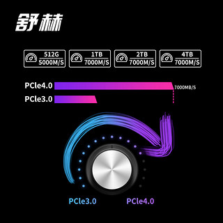 舒赫Superheer 长江存储TLC颗粒SSD固态硬盘PCIe 4x4通道NVMe协议M.2接口 JS750*PCle 4.0*电竞高速版 1TB