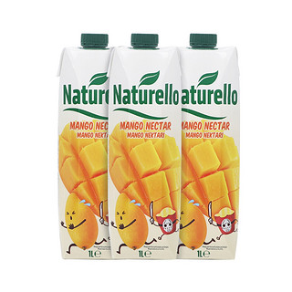 88VIP：Naturello 太慕 土耳其进口果汁太慕芒果汁果蔬汁饮料食品饮品1L*3瓶