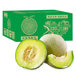 春公子 网红 玫珑网纹瓜   9斤装 3-5个