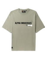 ALPHA INDUSTRIES Logo 印花饰标签 T 恤