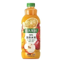 农夫山泉 NONGFU SPRING农夫果园30%混合水果果汁整箱混装1.25L大瓶装橙汁桃子 1.25L大瓶橙子味 2瓶-1250ml