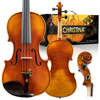 克莉丝蒂娜（Christina）V10D小提琴儿童成人初学者专业考级演奏级手工实木小提琴3/4