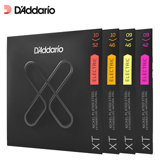 D'Addario 达达里奥 D’Addario)XTE1046 电吉他碳素钢弦 手感粗款电吉他琴弦010-046美产