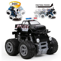 哦咯 警車汽車模型玩具慣性越野車兒童玩具