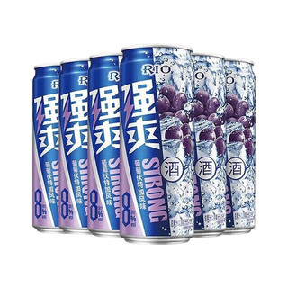 RIO 锐澳 强爽8度系列  伏特加风味 葡萄味500ml*6罐