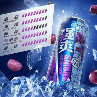 RIO 锐澳 强爽8度系列  伏特加风味 葡萄味500ml*6罐