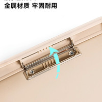 deli 得力 纽赛A4板夹文件夹加宽夹具垫板学生用文具写字试卷书写硬板菜单办公用品夹板夹子竖版记录画板书夹NS501