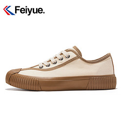 Feiyue. 飞跃 Feiyue/飞跃饼干鞋升级二代复古板鞋帆布拼接美拉德女帆布鞋