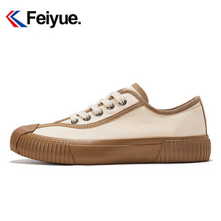 Feiyue. 飞跃 Feiyue/飞跃饼干鞋升级二代复古板鞋帆布拼接美拉德女帆布鞋