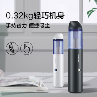 LOCK&LOCK 车载吸尘器迷你手持锂电无线小型车用家用便携式大功率大吸力黑色
