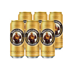 Franziskaner 范佳乐 教士德国风味小麦白啤啤酒500ml*6听装{10月11到期}优惠2