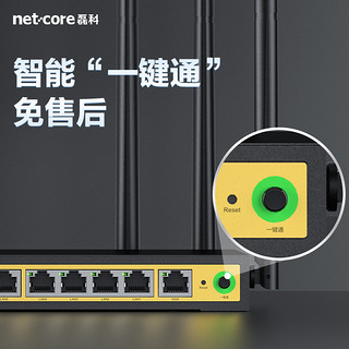 磊科9口全千兆企业级无线路由器多WAN口商铺1200M高速5G双频wifi办公穿墙王大功率酒店铁壳漏油器移动B11