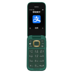 nokia诺基亚2660flip4g移动联通电信三网4g绿色双卡双待翻盖手机备用