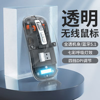 stiger透明机甲适用苹果华为无线鼠标蓝牙三模MateBook PadPro笔记本平板台式电脑办公游戏MacBookPro