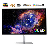 百亿补贴：ViewSonic 优派 VX2722-4K-OLED 27英寸JOLED 0.1ms TypeC专业设计电脑显示器