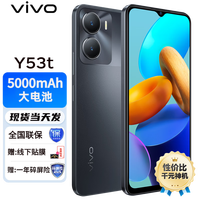 vivo Y53t 天玑700系列 5000mAh大容量电池 60Hz刷新率 侧边指纹 5G全网通 黑松露(活动) 6GB+128GB