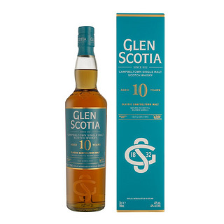 GLEN SCOTIA 格兰帝 欧洲Glen Scotia格兰帝麦芽威士忌10年40%700ml礼盒装醇厚