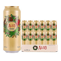 ALCO 阿尔寇 欧洲原装进口啤酒 阿尔寇白啤500毫升*12听