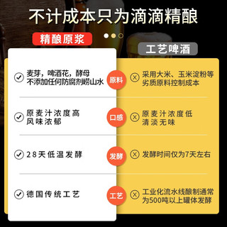 QINGMAI 青麦 精酿原浆啤酒 13度德式小麦白啤 1L*6桶 整箱装