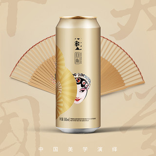 脸谱旦角啤酒8度500ml*12听醇香浓郁(8月到期)