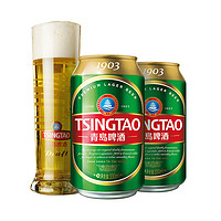 TSINGTAO 青岛啤酒 经典（1903）10度330ml*24听 整箱装 新老包装随机发 露营出游