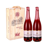 littletangluo 小糖锣 蓝莓酒粉色公主蓝莓果酒 二支带礼袋